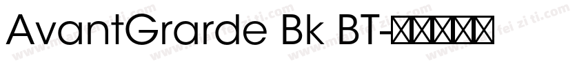 AvantGrarde Bk BT字体转换